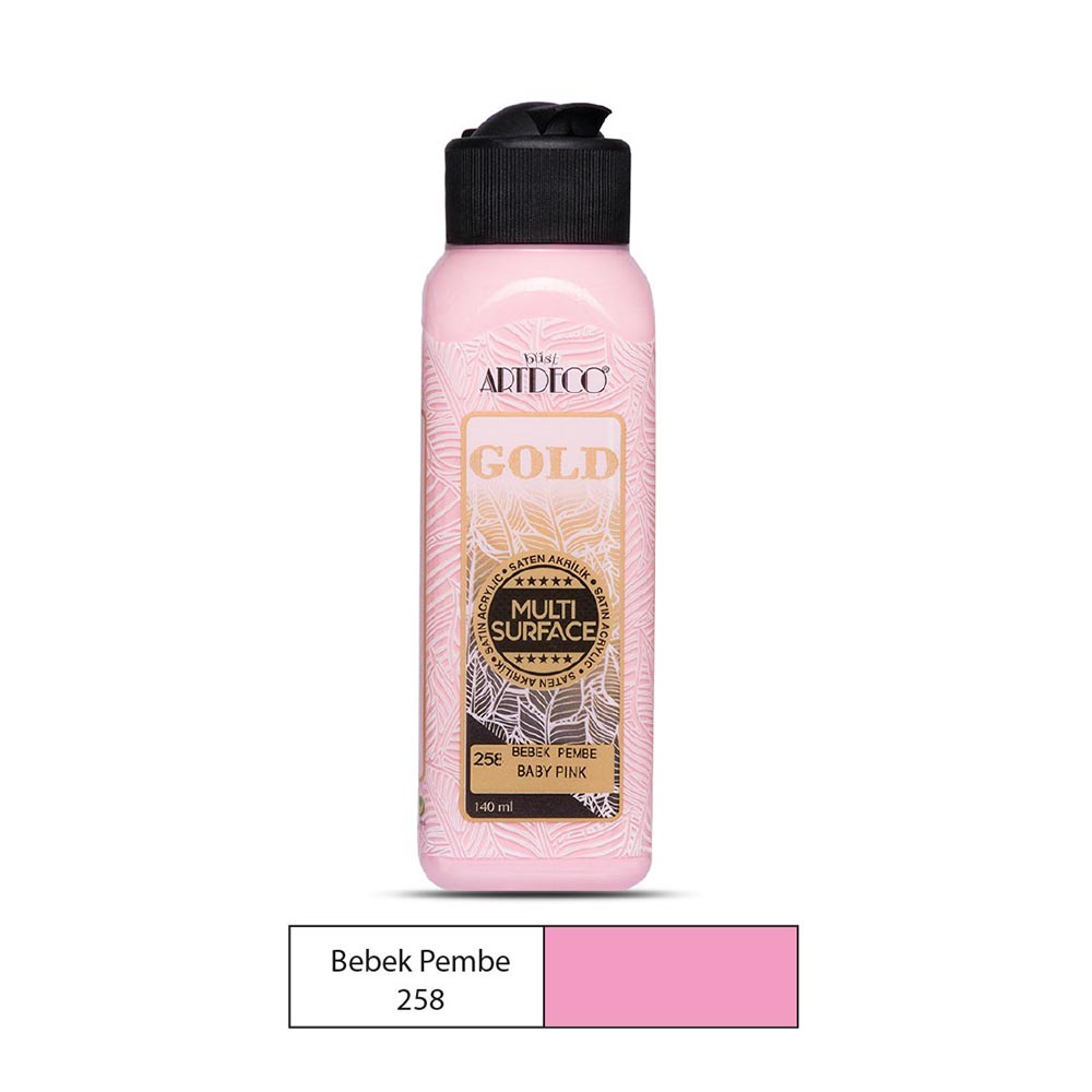 ARTDECO G70R-258 AKRİLİK GOLD BOYA 140ML B.PEMBE