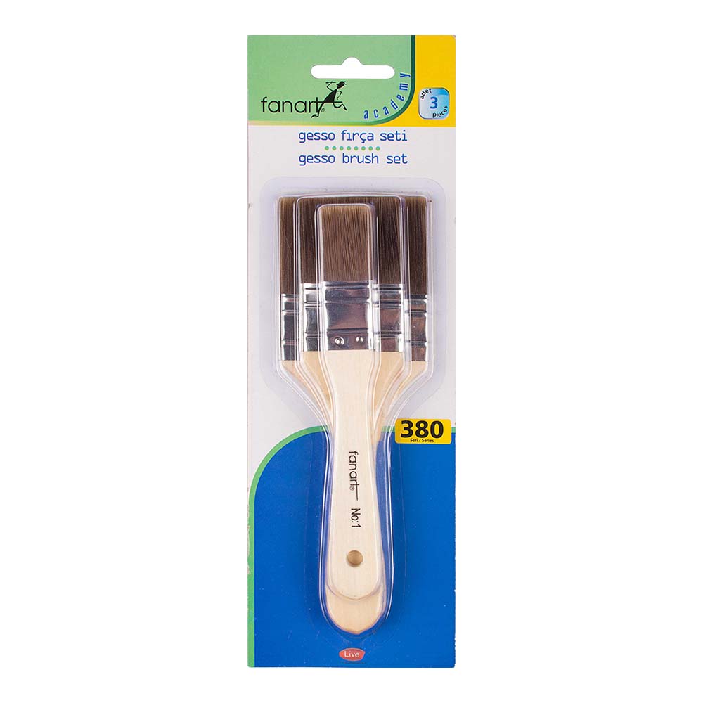 FANART 7380 ACADEMY GESSO FIRÇA SETİ 3LÜ