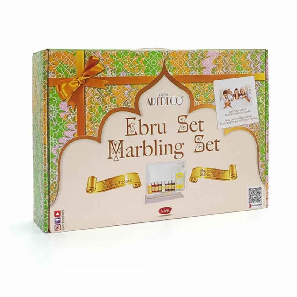 ARTDECO 016-ES5 EBRU BAŞLANGIÇ SETİ (A4 TEKNELİ)8X30ML
