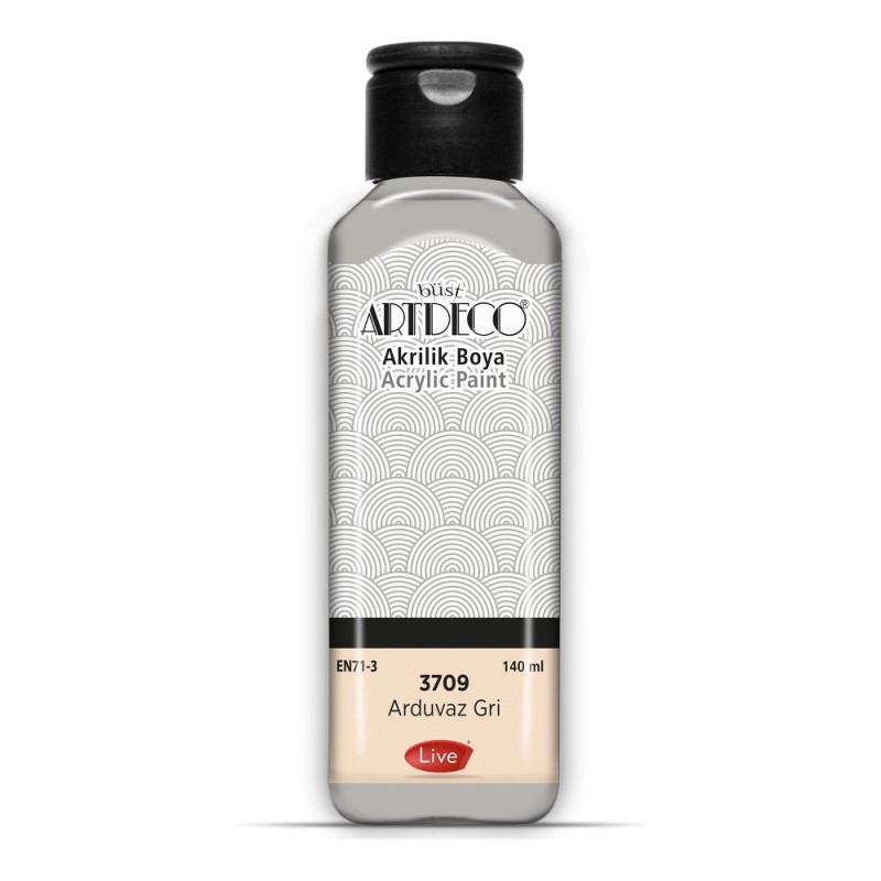ARTDECO 070R-3709 AKRİLİK BOYA 140ML ARDUVAZ GRİ