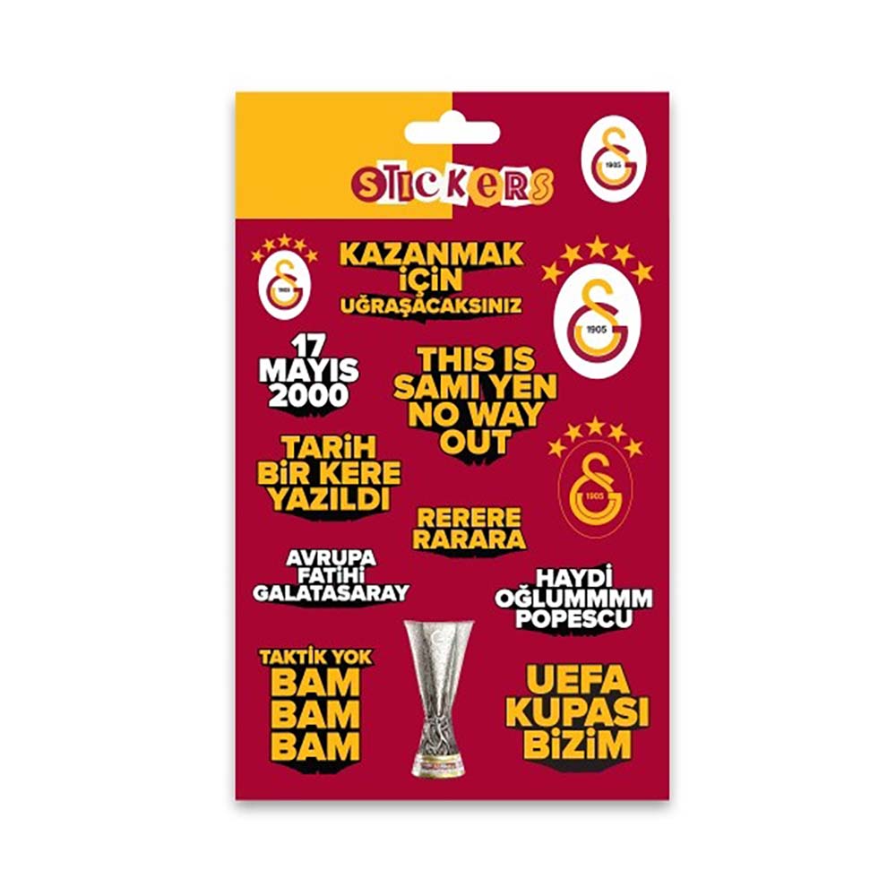 PİOLENT GSST26014 GALATASARAY KIRMIZI SLOGAN STİCKER