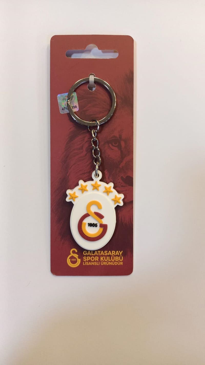PİOLENT GSSILD26001 SİLİKON ANAHTARLIK GALATASARAY 5 YILDIZ ARMA