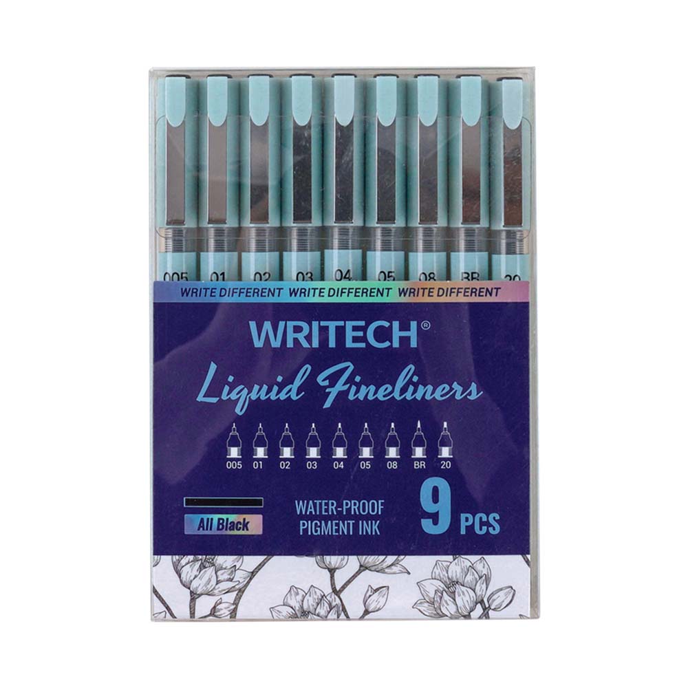 WRITECH W-704 FINELINER LIQUID KALEM 9LU SET