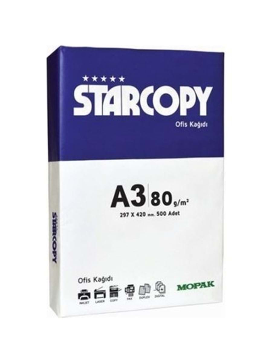 MOPAK FOTOKOPİ KAĞIDI 80GR A3 STARCOPY