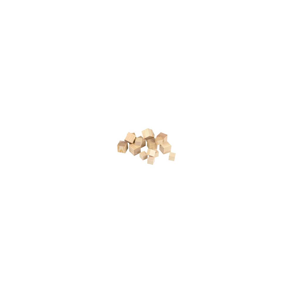 MİLEO 1838 AHŞAP KÜP 20X20X20MM NATUREL