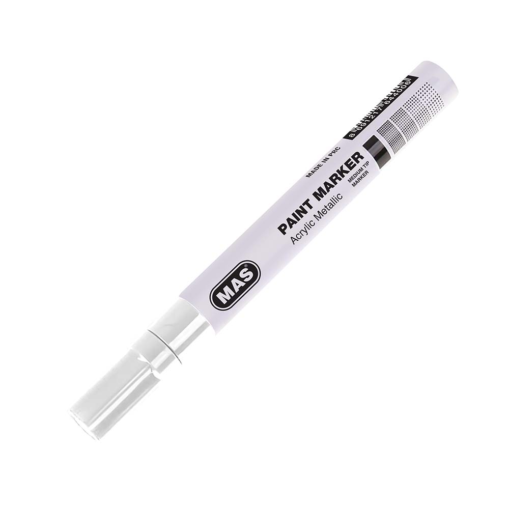 MAS 6448 PAİNT MARKÖR DEMİRBAŞ KALEMİ BEYAZ