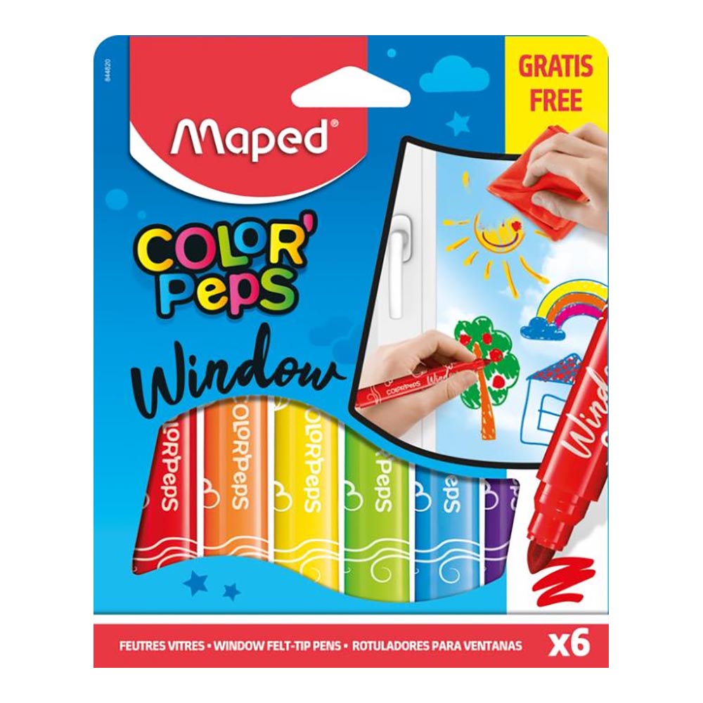 MAPED 844820 COLOR PEPS CAM BOYASI KEÇELİ KALEM 6LI