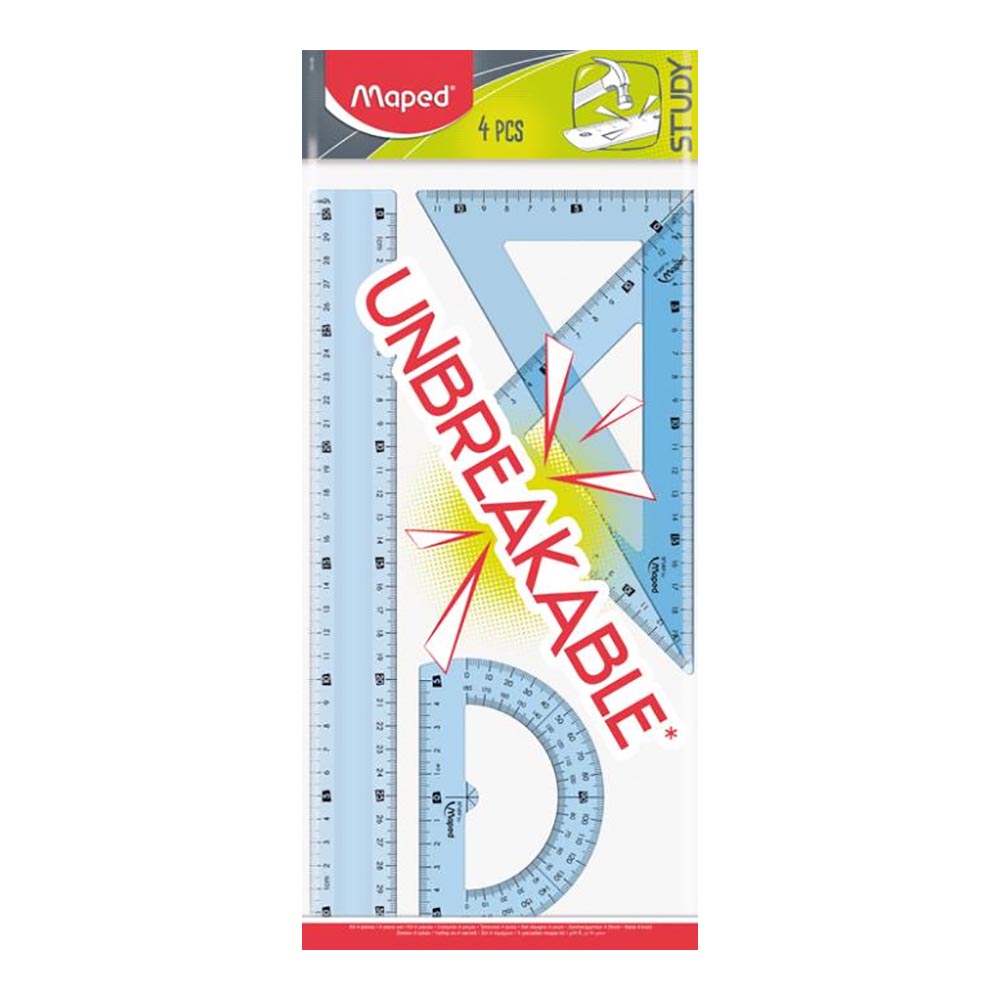 MAPED 981701 STUDY KIRILMAZ ÇİZİM SETİ 4LÜ 30CM