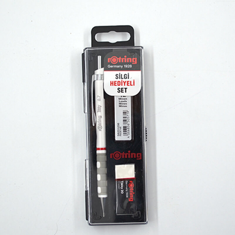 ROTRİNG 3LÜ OKUL SETİ 07MM BEYAZ VERSATİL+MİN+SİLGİ