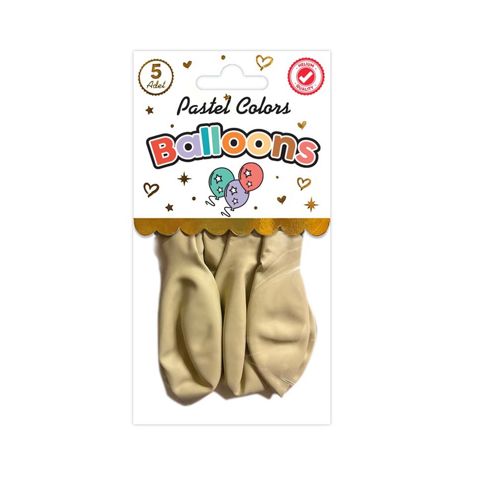 SÜSCÜ BALON 10LU PK PASTEL SÜTLÜ KAHVE