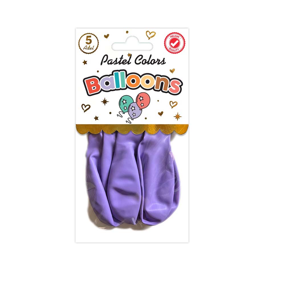 SÜSCÜ BALON 10LU PK PASTEL LİLA