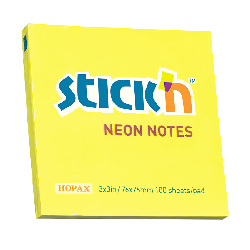 GIPTA 21133 STICK'N 76X76 NEON SARI 100YP