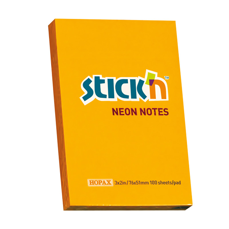 GIPTA 21160 STICK'N 76X51 NEON TURUNCU 100YP