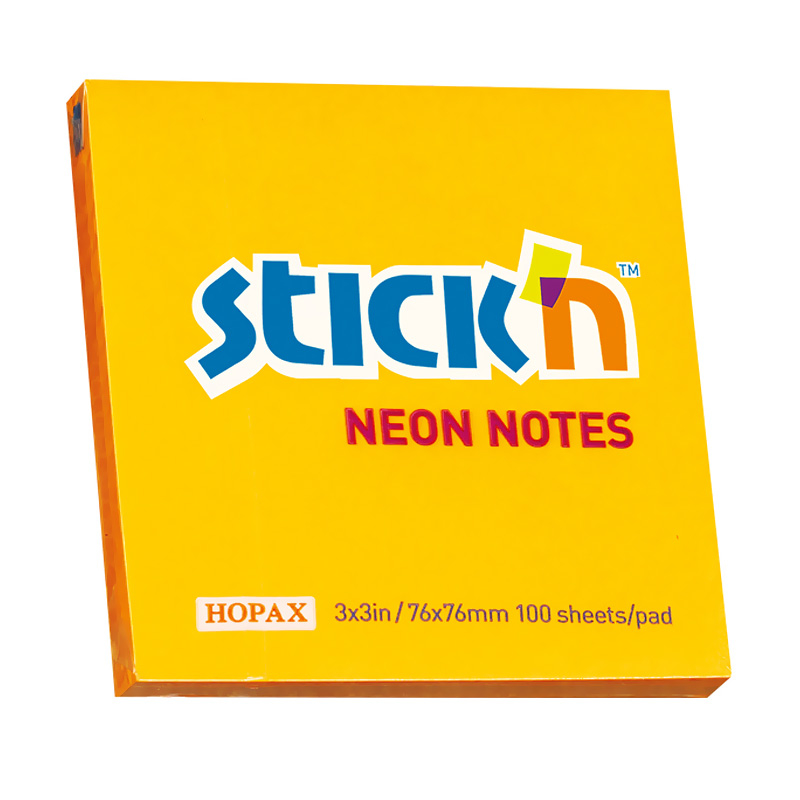 GIPTA 21164 STICK'N 76X76 NEON TURUNCU 100YP