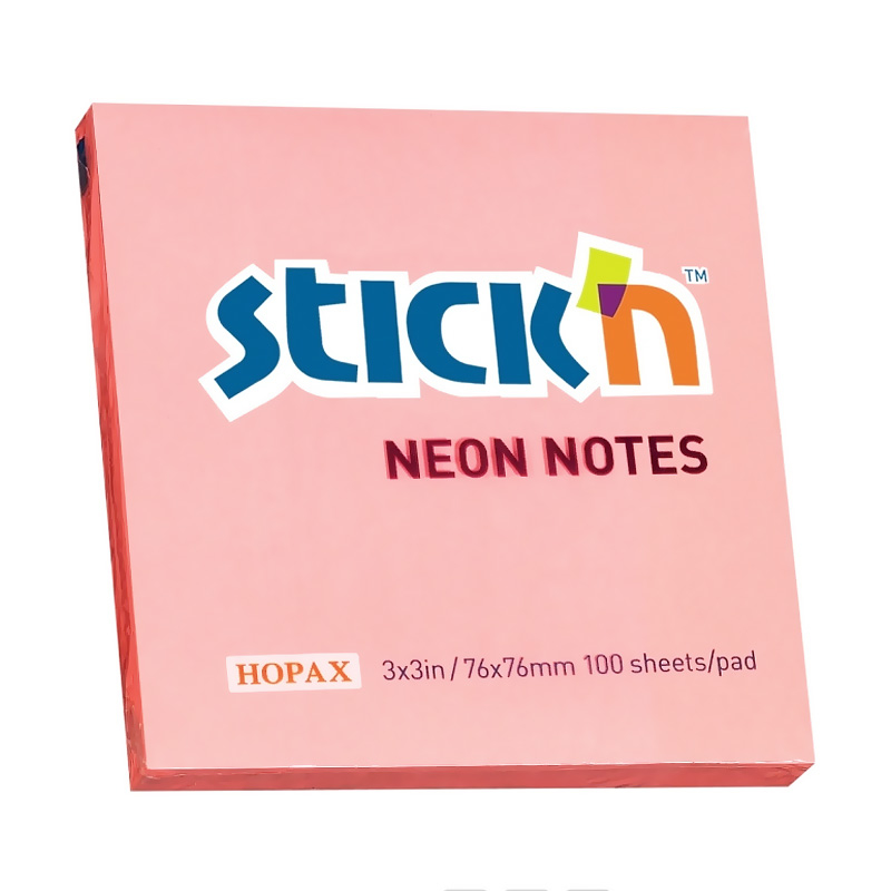 GIPTA 21166 STICK'N 76X76 NEON PEMBE 100YP