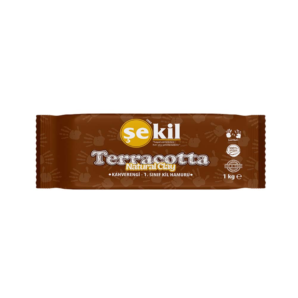 ŞEKİL SERAMİK HAMURU 1000GR KAHVERENGİ
