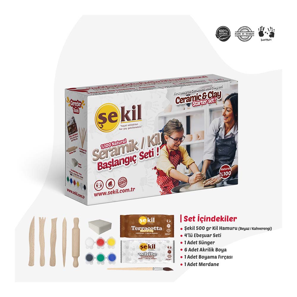 ŞEKİL SERAMİK KİL BAŞLANGIÇ SETİ