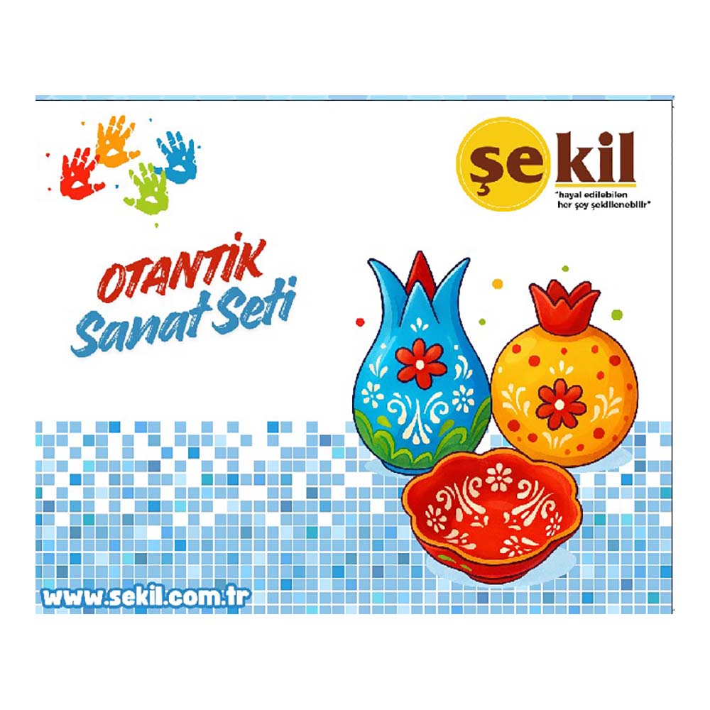 ŞEKİL SERAMİK OTANTİK SANAT SETİ LALE