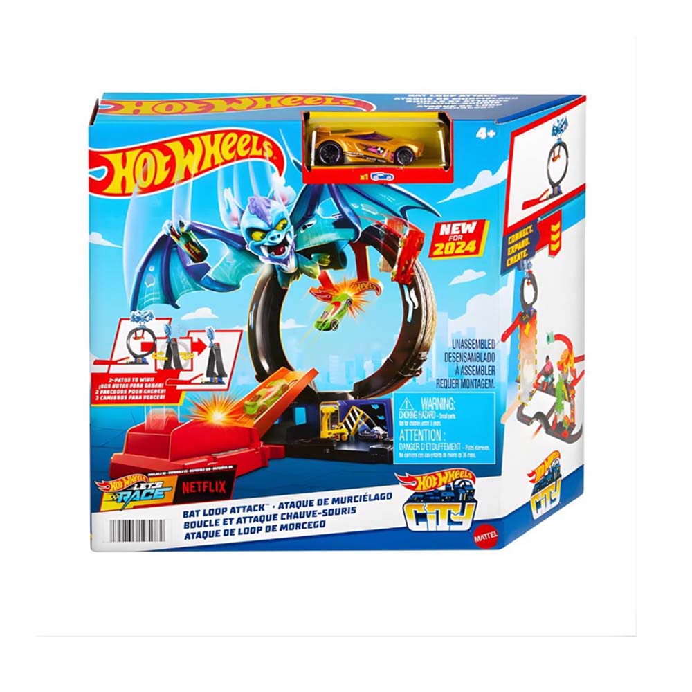 MATTEL HTN78 HW CİTY BAT LASTİK DÜKKANI 2