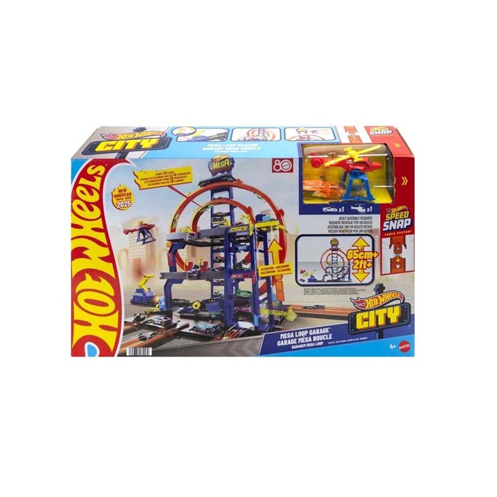 MATTEL JBM74 HOT WHEELS MEGA LOOP GARAJ