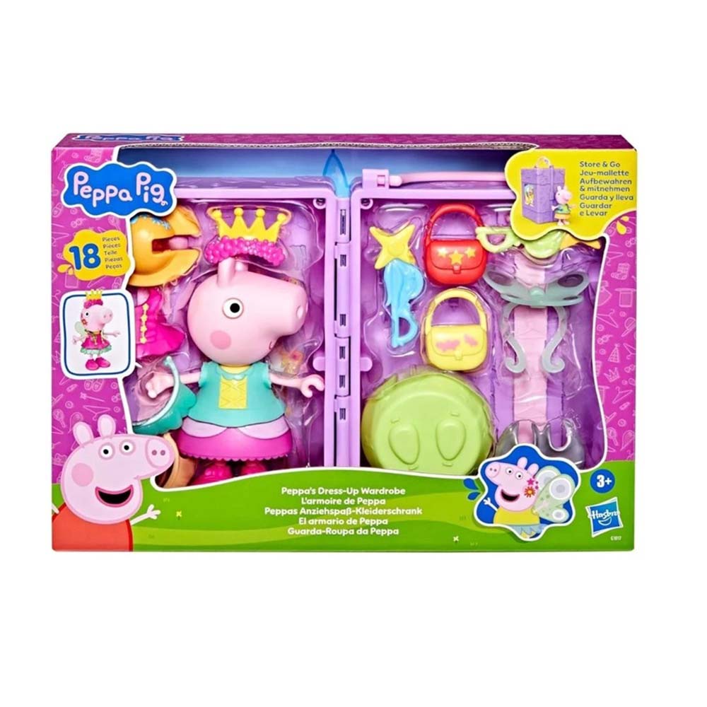 HASBRO G1017 PEPPA PİG 6'' FİGÜR VE KİYAFET DOLABİ