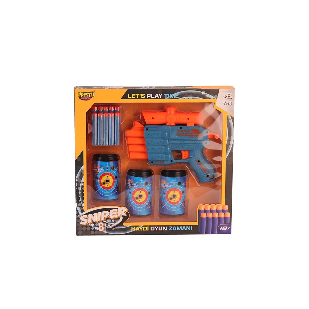 PRESTİJ FAB 5707 DART 3 HEDEFLİ SNİPER 8 DART ATICI
