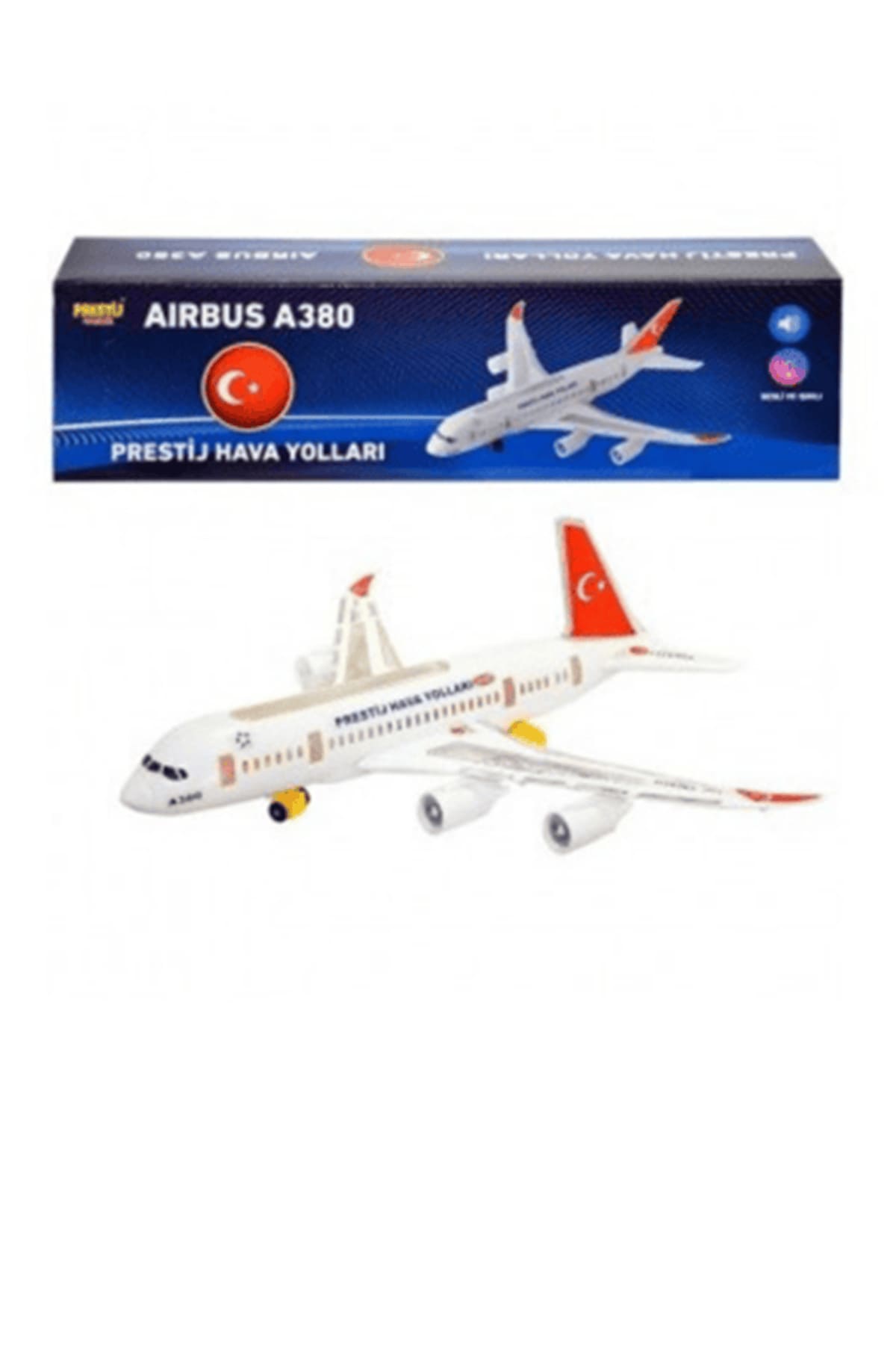 PRESTİJ FAB1505 A380 KUTULU IŞIKLI MÜZİKLİ UÇAK