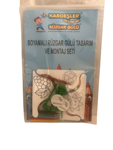 KARDEŞLER 82237 BOYALI RÜZGAR GÜLÜ TASARIM VE MONTAJ SETİ