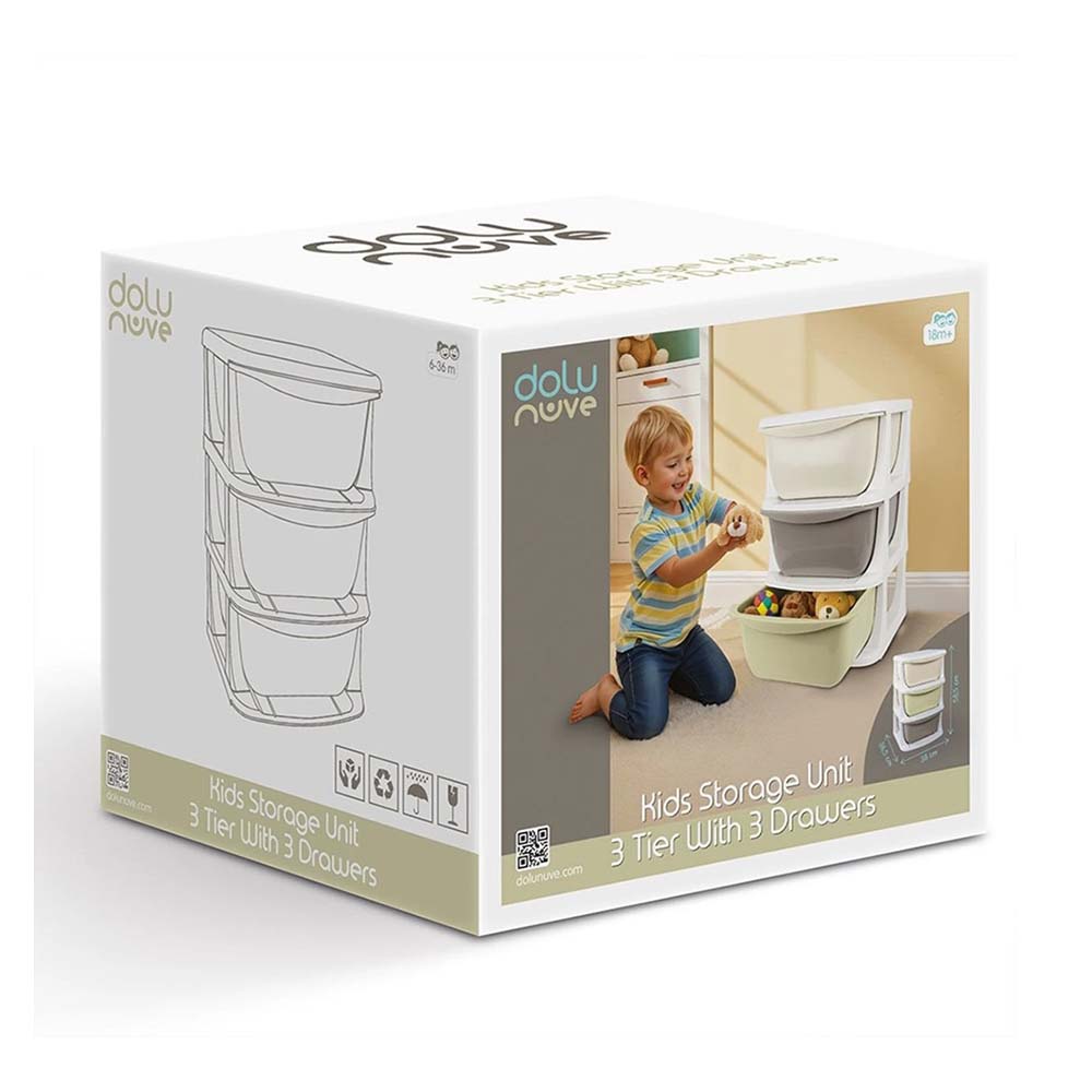 DOLU 7130 3 KATLI ÇEKMECELİ SAKLAMA ÜNİTESİ