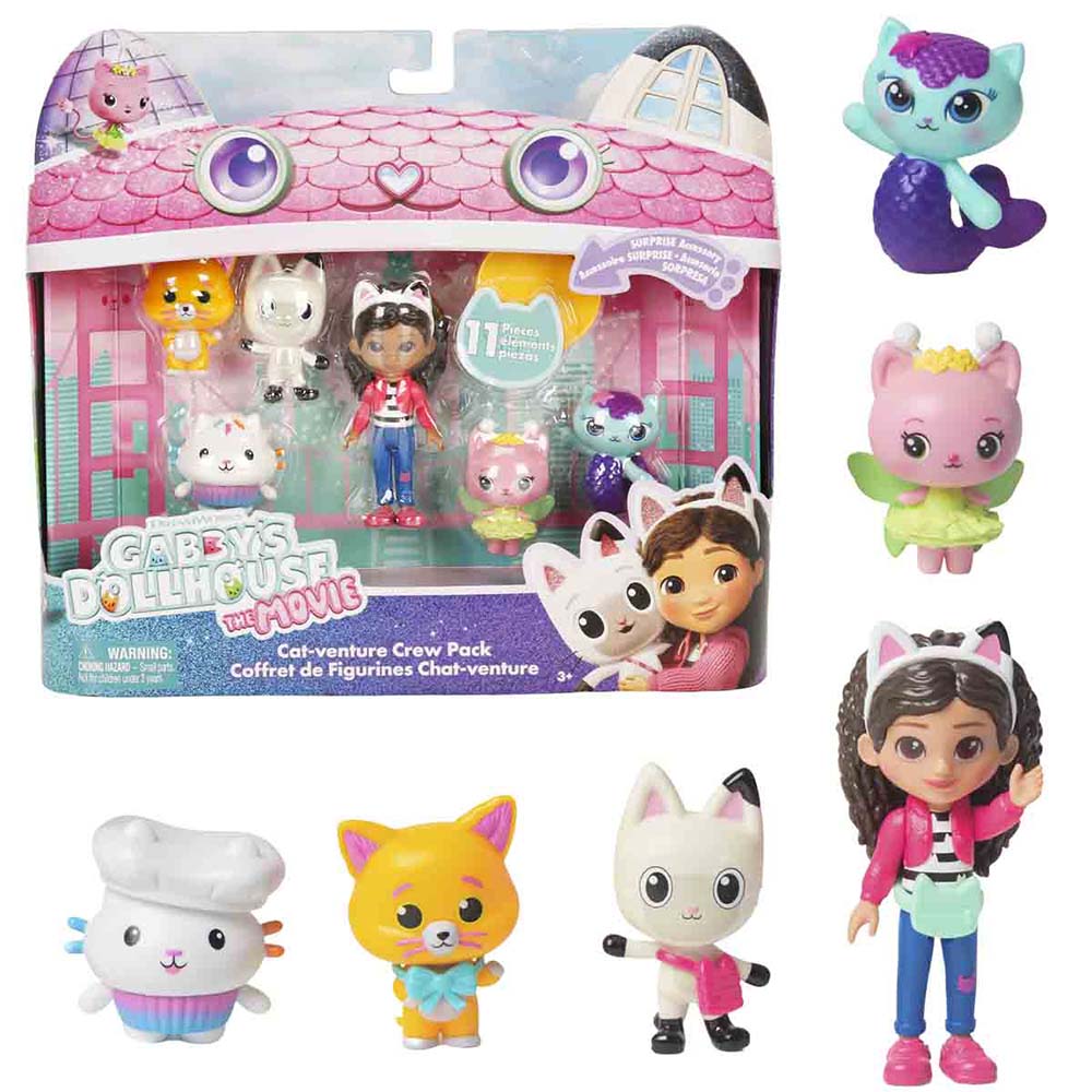 SUNMAN S03006111 FİGÜR SET GABBY S DOLLHOUSE MÜRETTEBAT EKİBİ 11PRÇ