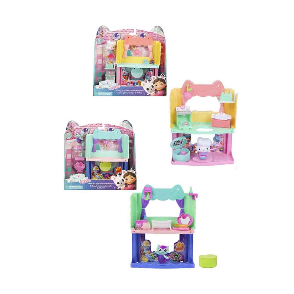 SUNMAN S00006727 FİGÜR SET GABBY S DOLLHOUSE MUTFAK SET/BANYO SET 10PRÇ.