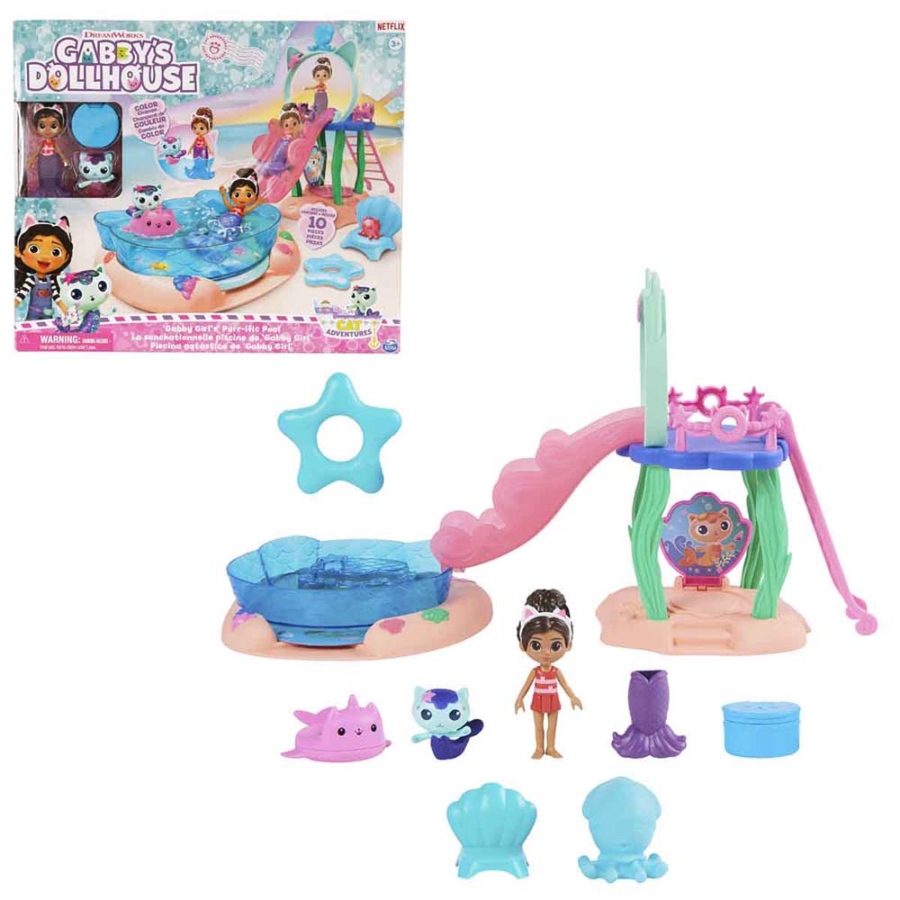 SUNMAN S00049259 FİGÜR SET GABBY S DOLLHOUSE HAVUZ