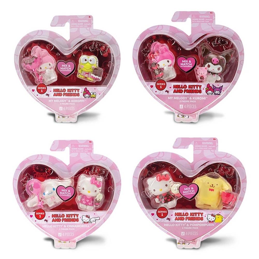 GIOCHI HKT0708 HELLO KİTTY KALPTEN KALBE 2 Lİ FİGÜR SET