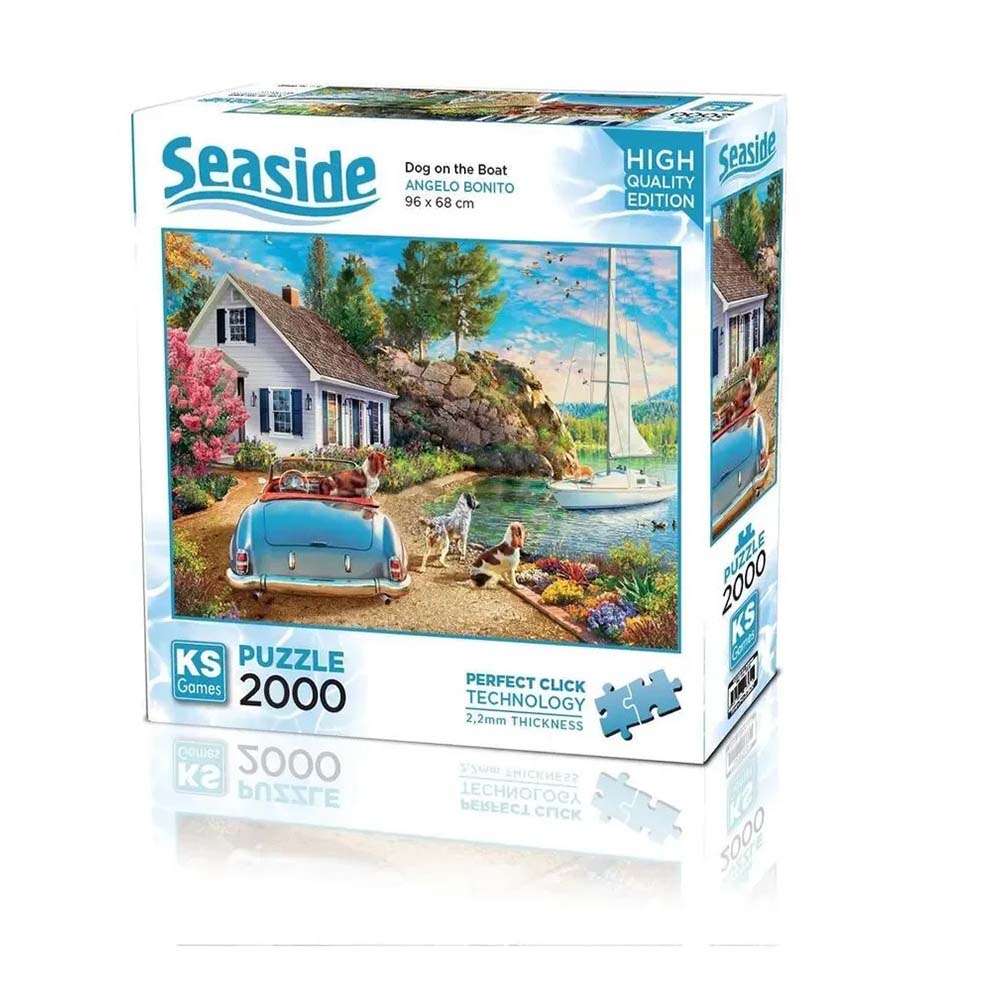 ONUR 22537 PUZZLE 2000 PRÇ DOG ON THE BOAT