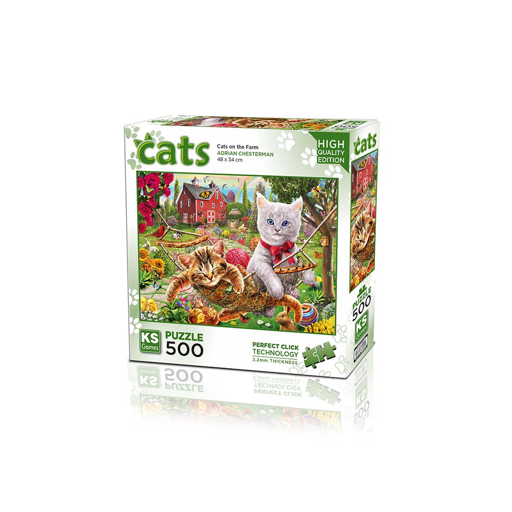 ONUR 20043 PUZZLE 500 PRÇ CATS ON THE FARM