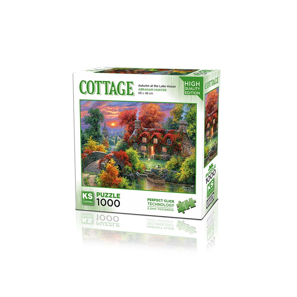 ONUR 20672 PUZZLE 1000 PRÇ AUTUMN AT THE LAKE HOUSE