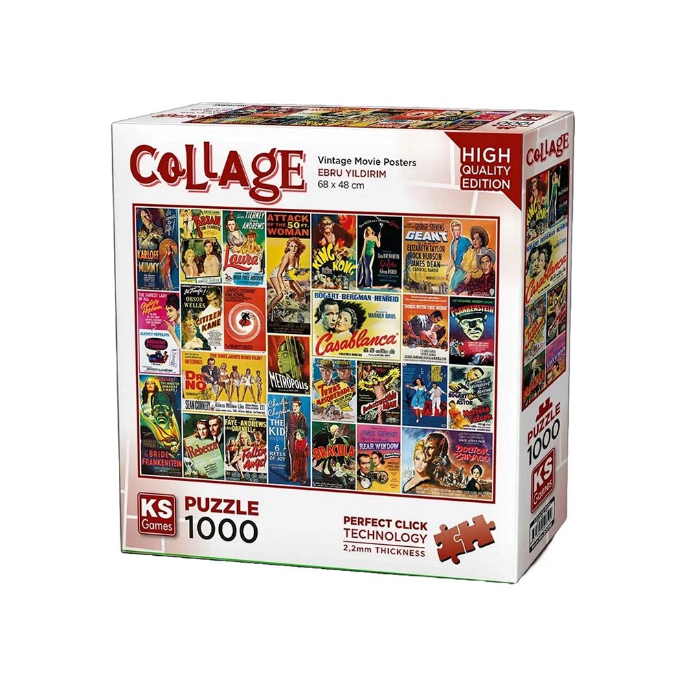 ONUR 20759 PUZZLE 1000 PRÇ VİNTAGE MOVİE POSTERS