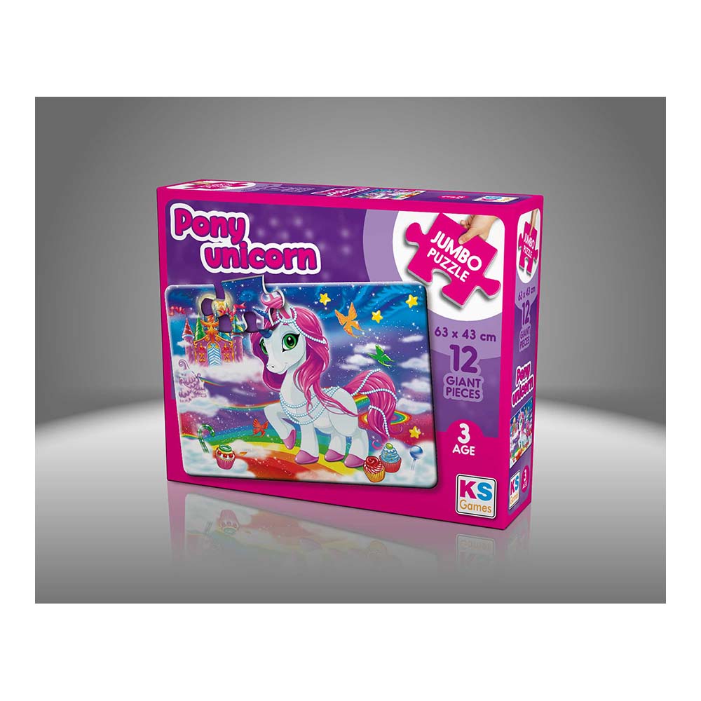 ONUR JP31007 PUZZLE 12PRÇ PONY UNICORN JUMBO
