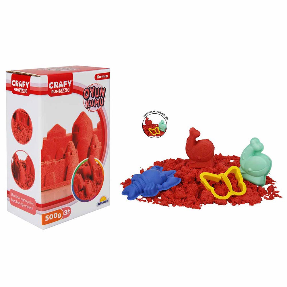 SUNMAN 2234 OYUN KUMU 500GR KIRMIZI