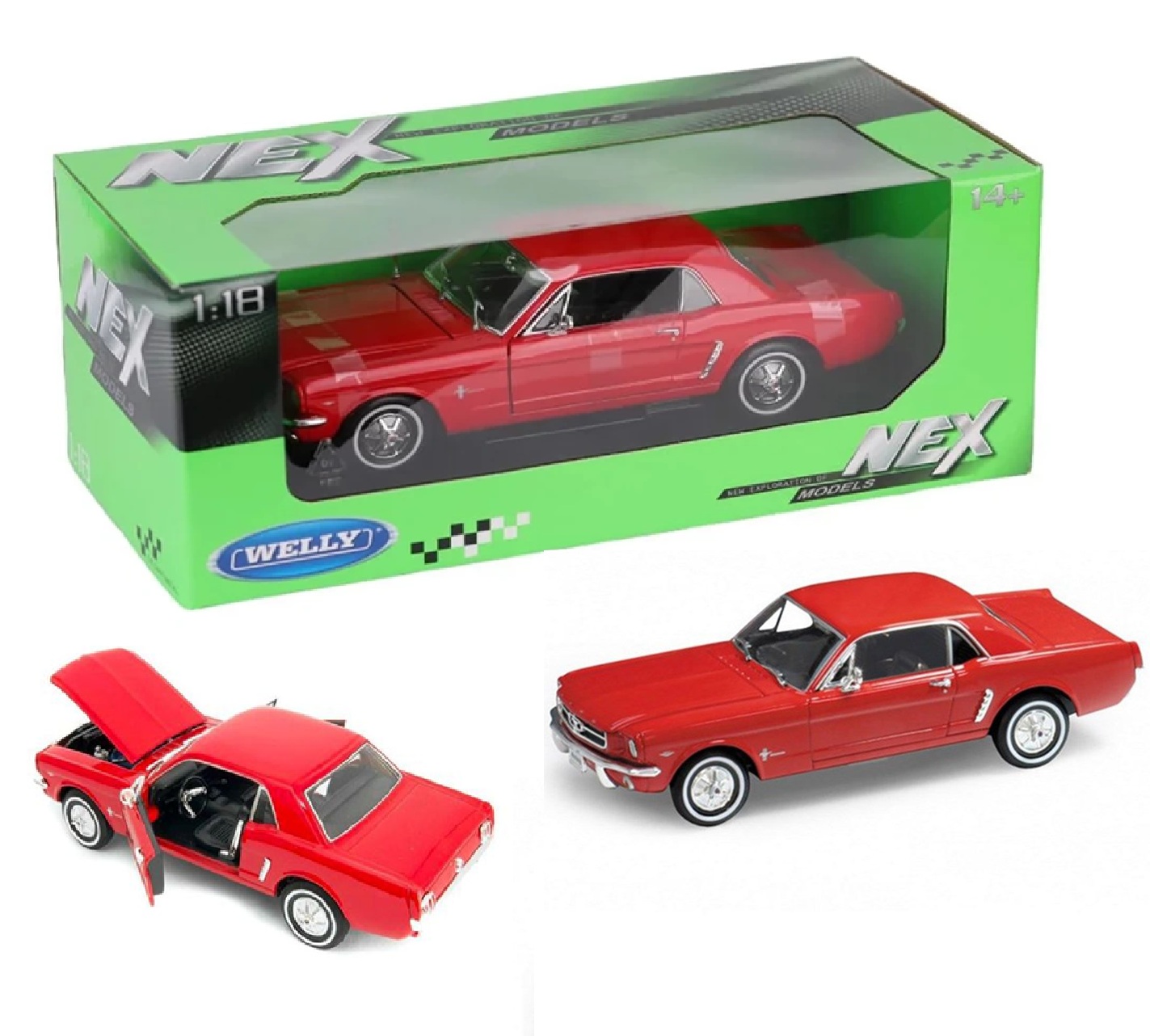 KARSAN 12519 WELLY FORD MUSTANG COUP 6 1964