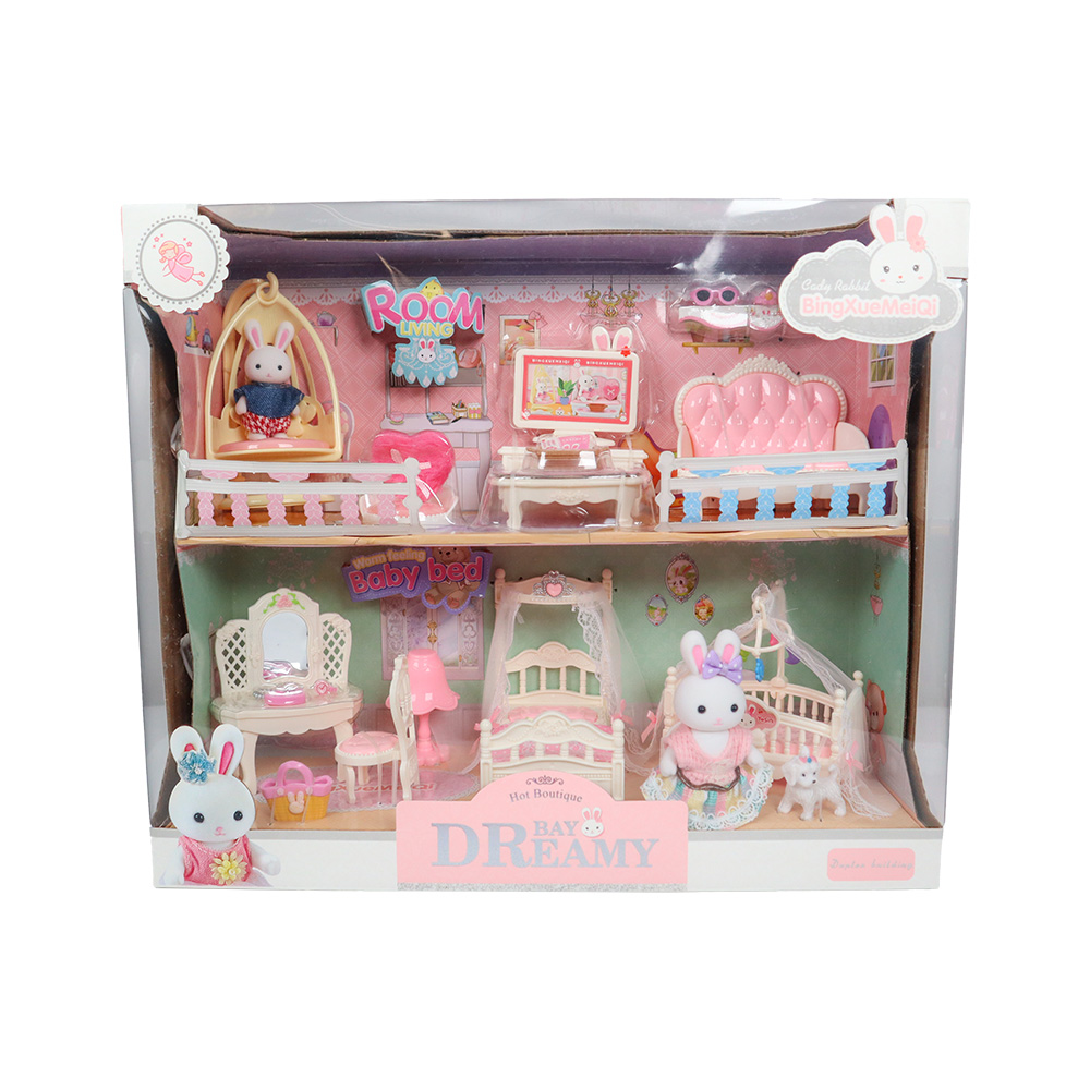 MEGA BY6627 DREAMY MİNİ TAVŞAN YATAK ODASI VE SALON TAKIMI