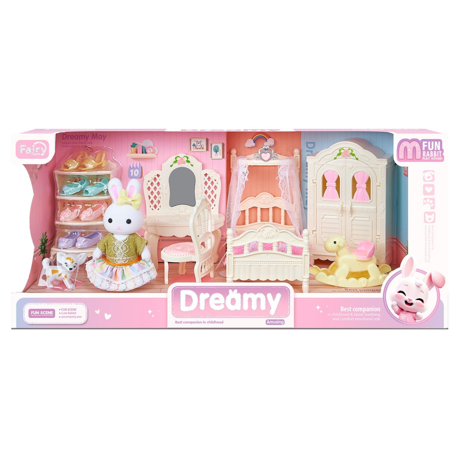 MEGA BY6717 DREAMY MİNİ TAVŞAN BÜYÜK YATAK ODASI TAKIMI