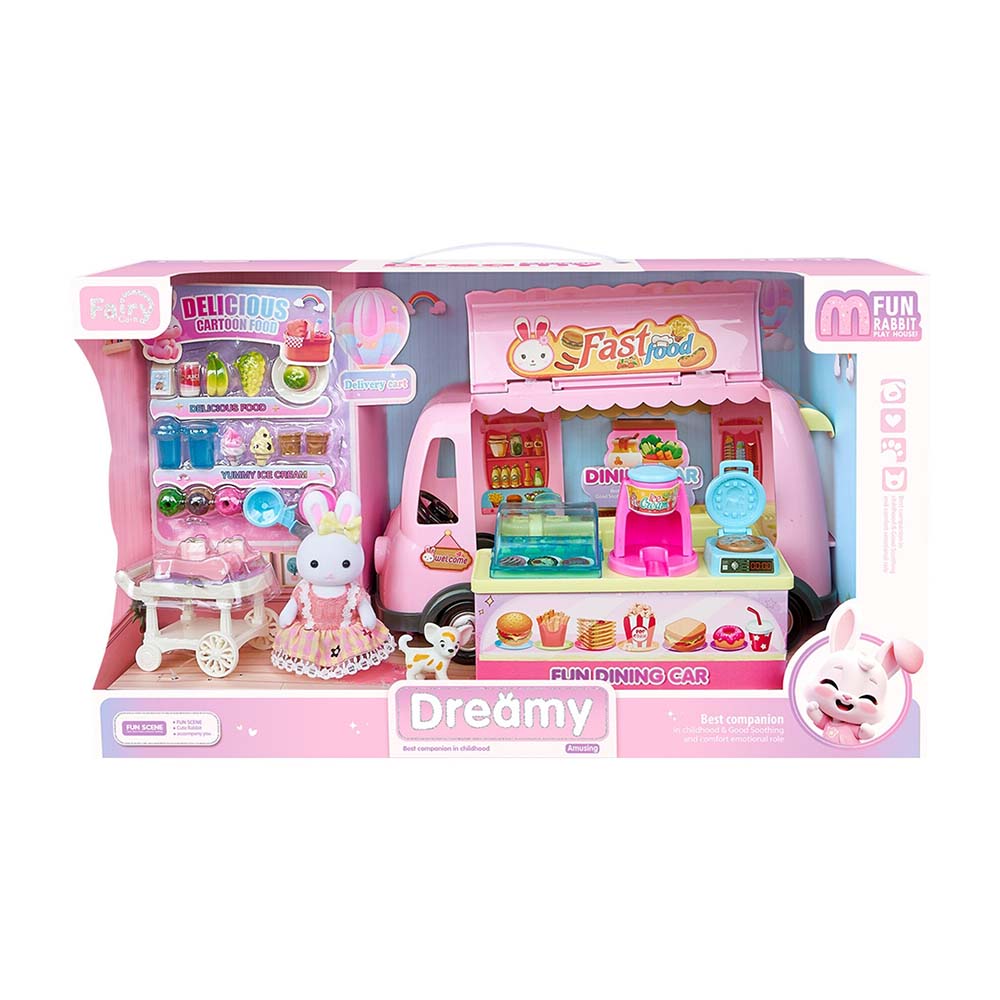 MEGA BIG06714 BAY DREAMY MİNİ TAVŞAN -TATLI KARAVANI OYUN SETİ