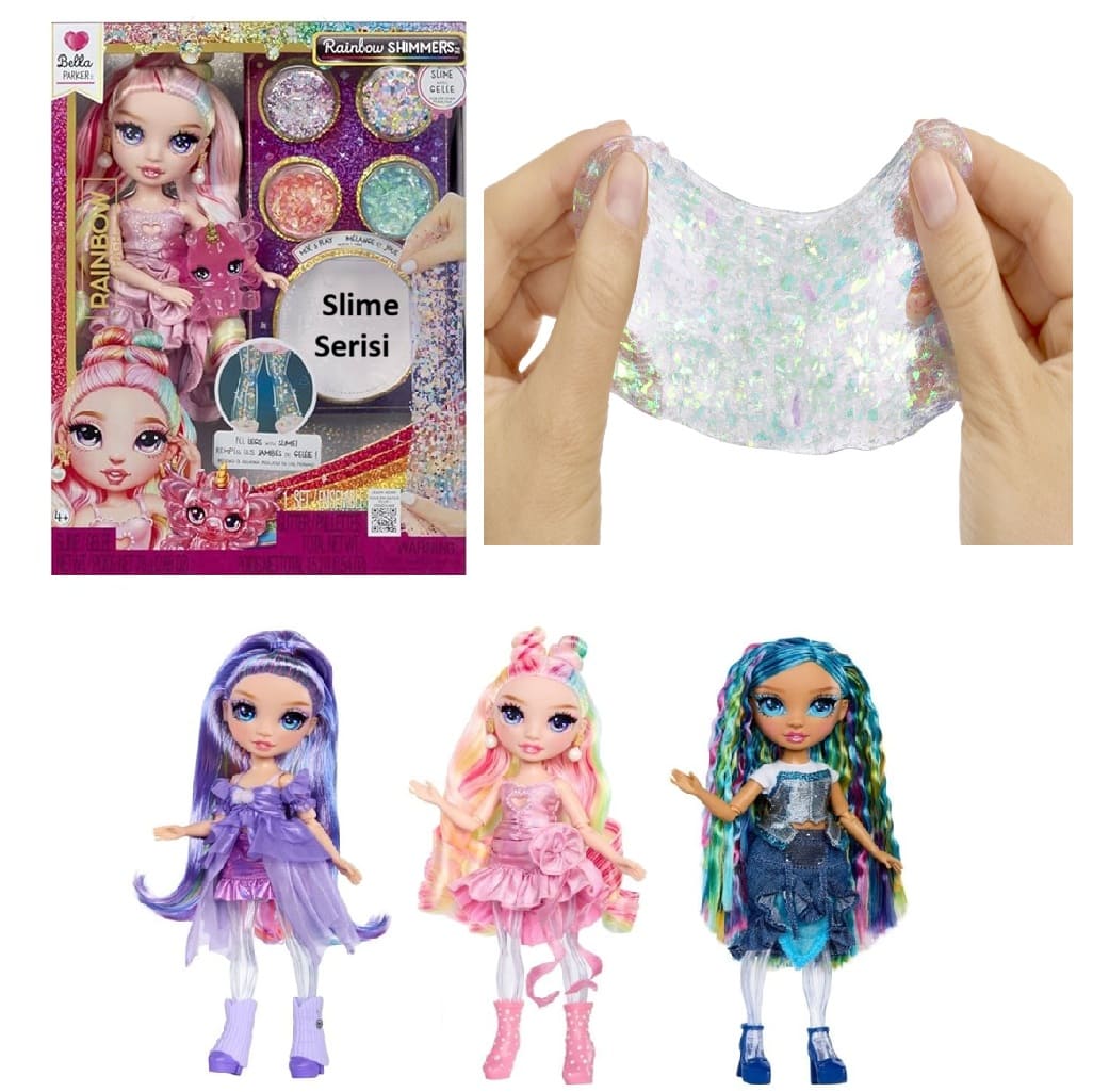 ADORE IRH122395 RH IŞILTILI GÖKKUŞAĞI SLİME MODA BEBEKLER ASORTİ 1