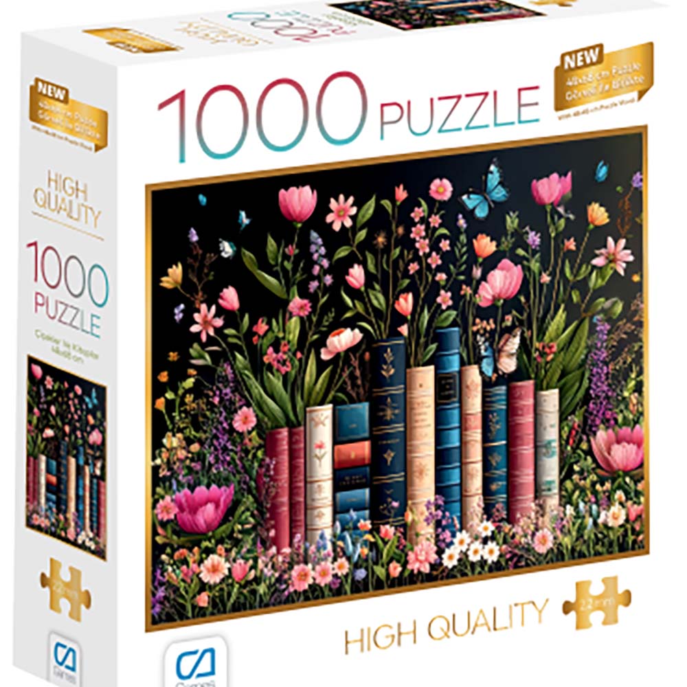 CA 7078 PUZZLE 1000 PRÇ ÇİÇEKLER VE KİTAPLAR