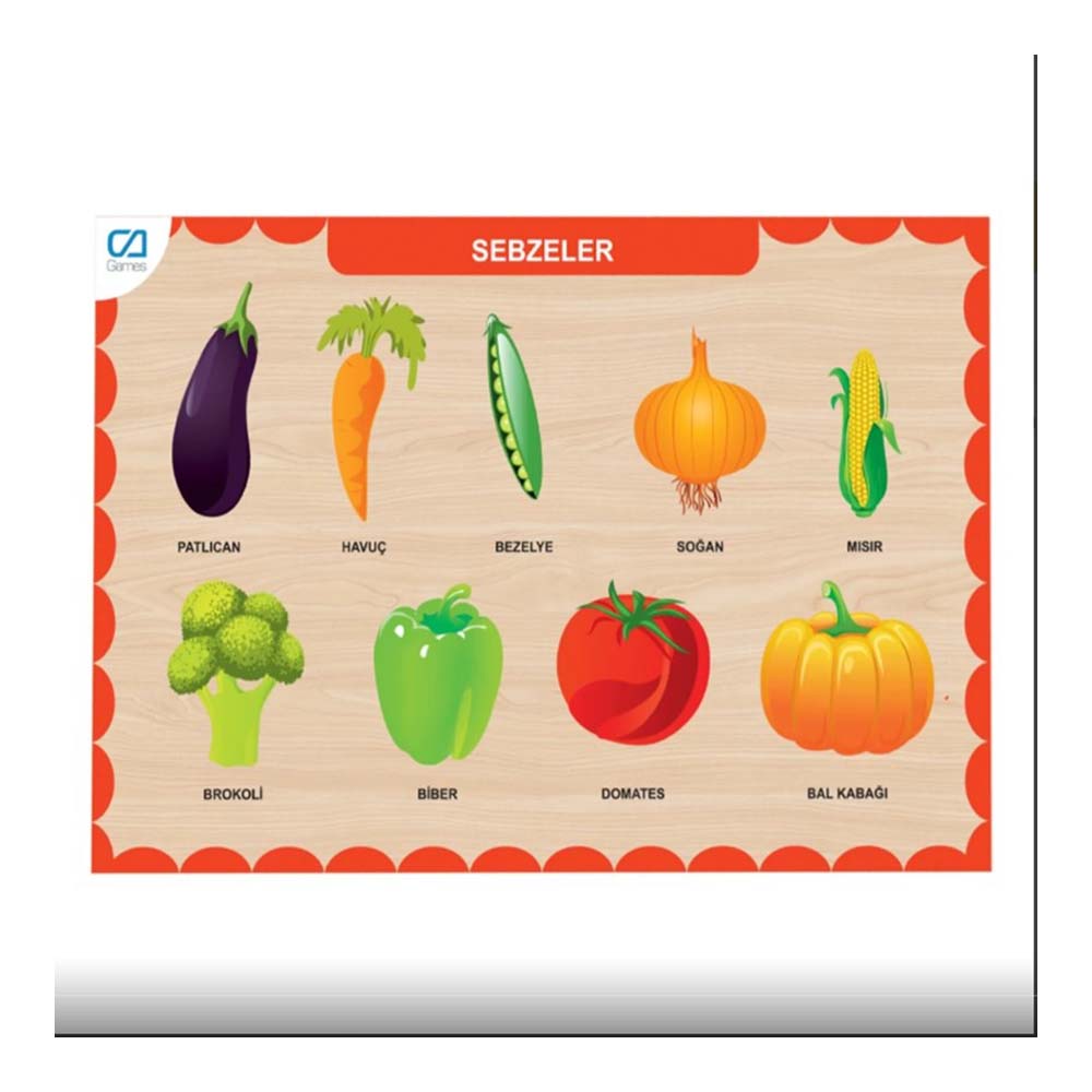 CA 3205 PUZZLE AHŞAP SEBZELER