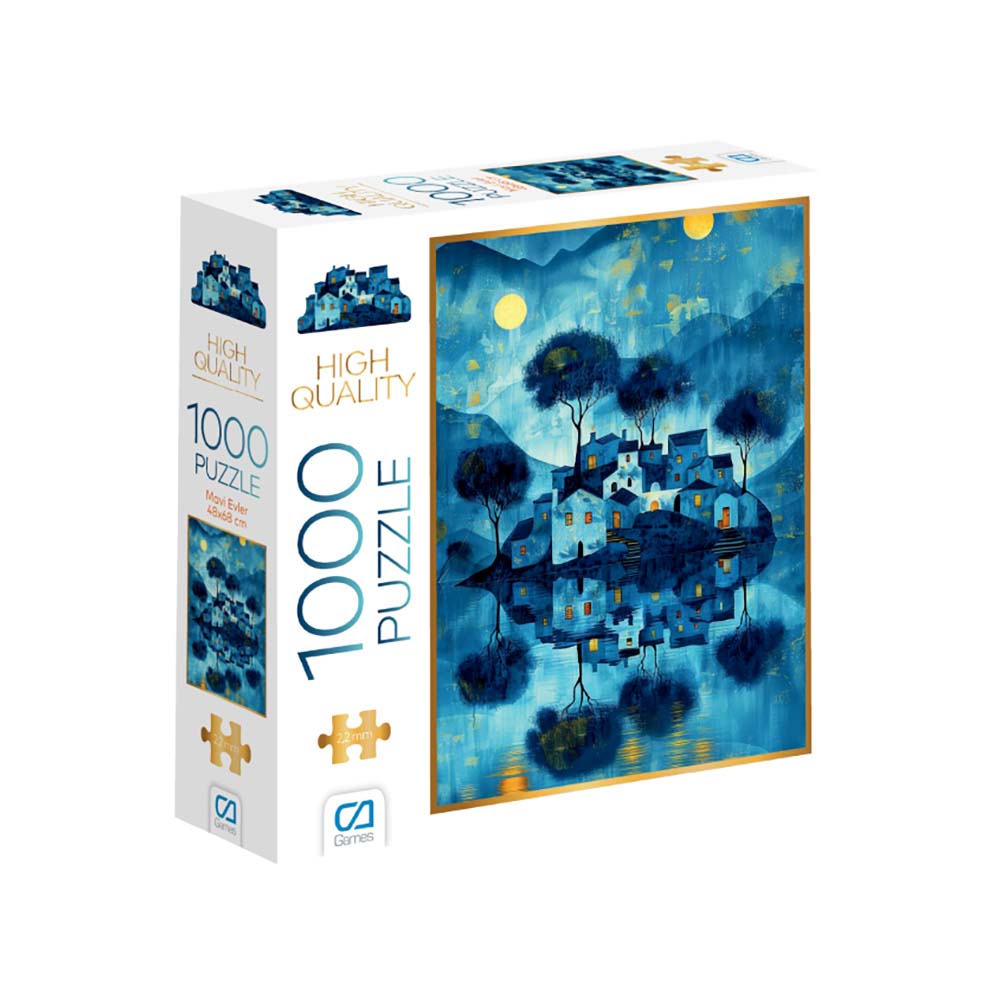 CA 7055 PUZZLE MAVİ EVLER 1000 PARÇA