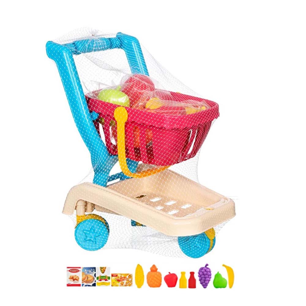 BYTOYS BP-652 FİLELİ MEYVELİ MARKET ARABASI