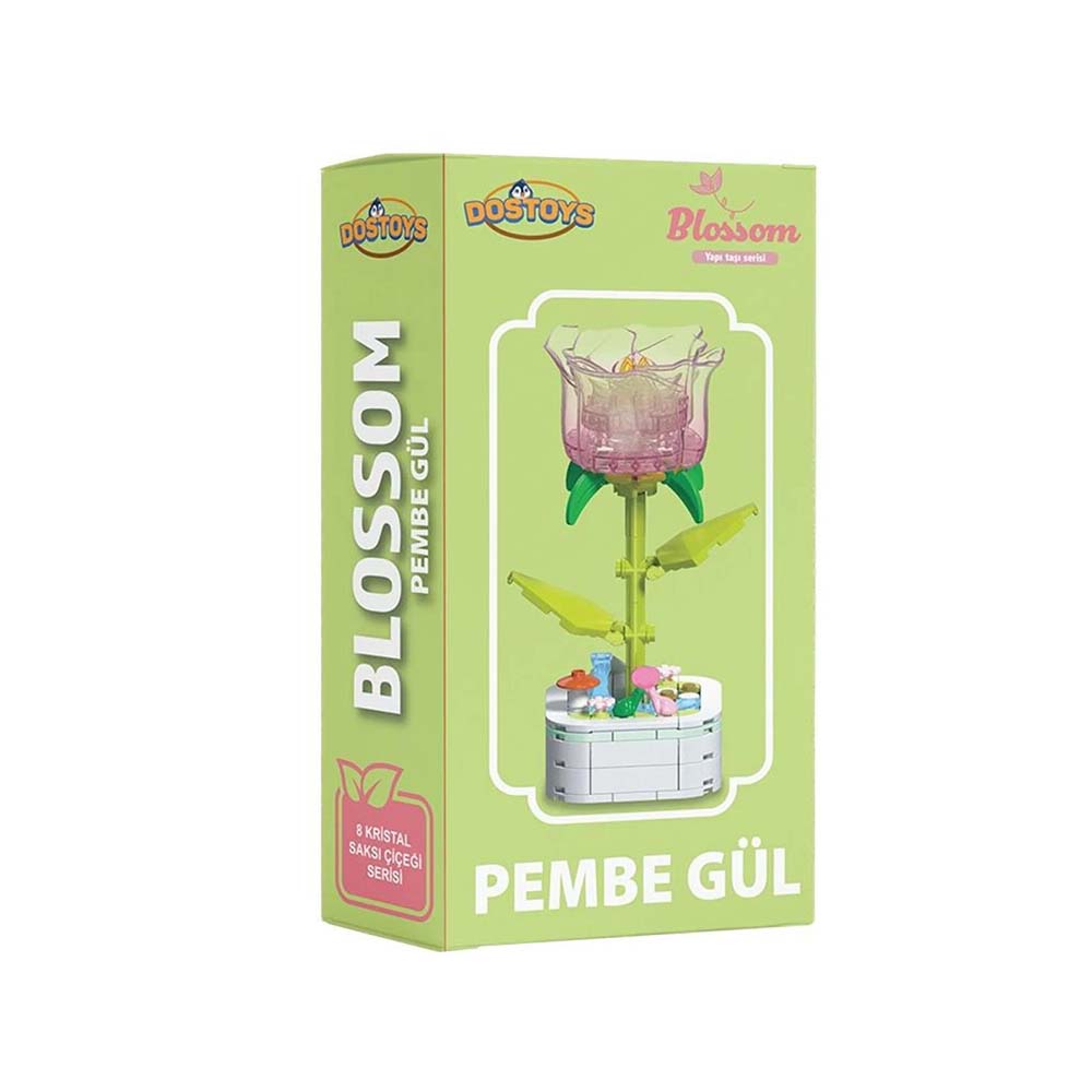 DOSTOYS 10317 BLOK ÇİÇEK PEMBE GÜL
