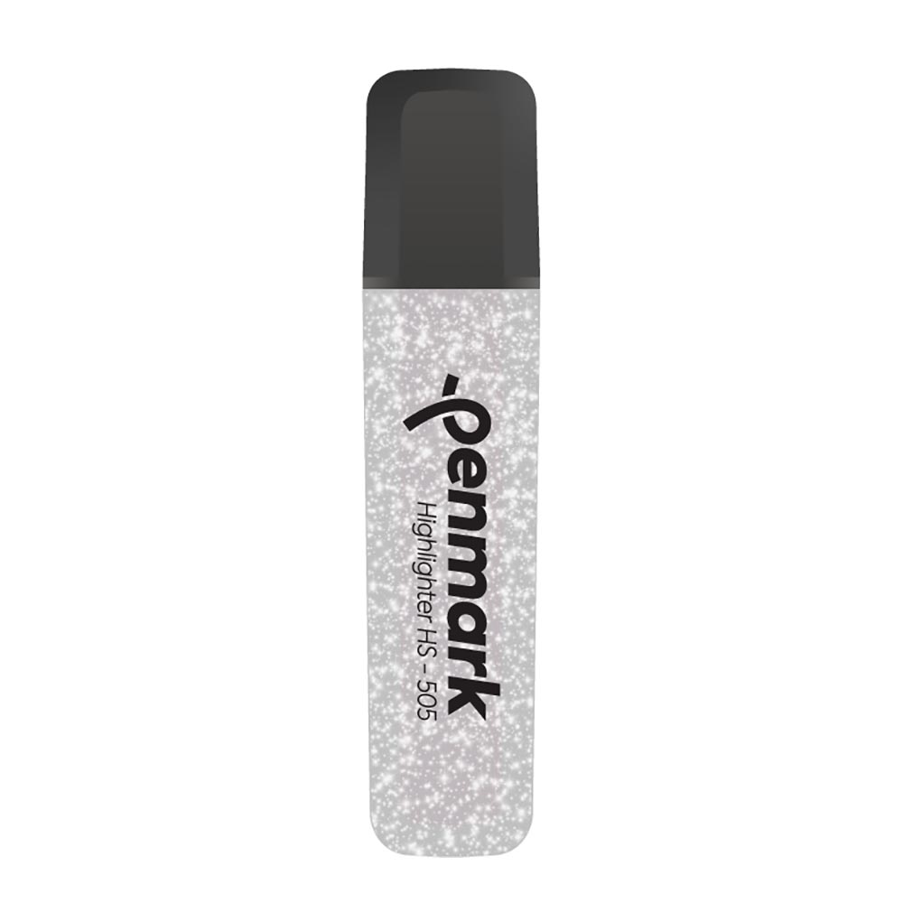 PENMARK HS505 18 METALİK SİMLİ FOSFORLU KALEM GÜMÜŞ